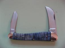   DANIELS FAMILY KNIFE BRANDS-TITUSVILLE CUTLERY-ROOSTER COMB PROTO BLUE BOX ELDER