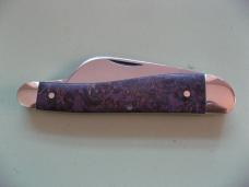   DANIELS FAMILY KNIFE BRANDS-TITUSVILLE CUTLERY-ROOSTER COMB PROTO PURPLE BURL