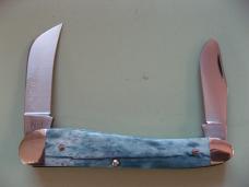   DANIELS FAMILY KNIFE BRANDS-TITUSVILLE CUTLERY-ROOSTER COMB PROTO MERMAID BLUE GIRAFFE