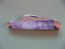   DANIELS FAMILY KNIFE BRANDS-TITUSVILLE CUTLERY-ROOSTER COMB PROTO PURPLE GIRAFFE