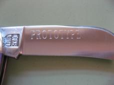   DANIELS FAMILY KNIFE BRANDS-TITUSVILLE CUTLERY-ROOSTER COMB PROTO PURPLE GIRAFFE