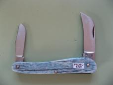   DANIELS FAMILY KNIFE BRANDS-TITUSVILLE CUTLERY-ROOSTER COMB PROTO MERMAID BLUE GIRAFFE SHADOW