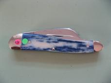   DANIELS FAMILY KNIFE BRANDS-TITUSVILLE CUTLERY-ROOSTER COMB PROTO OLYMPIC BLUE GIRAFFE