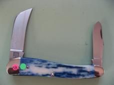   DANIELS FAMILY KNIFE BRANDS-TITUSVILLE CUTLERY-ROOSTER COMB PROTO OLYMPIC BLUE GIRAFFE