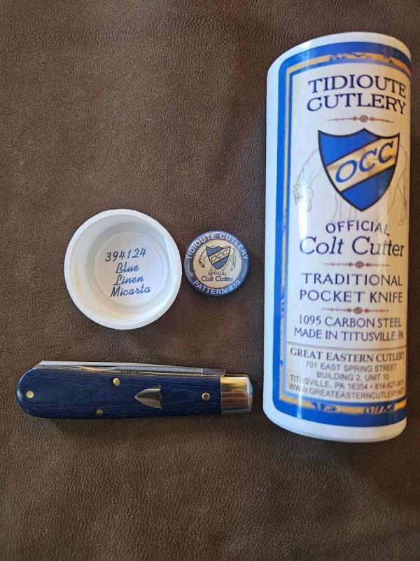Gec 394124 Blue Linen Micarta 