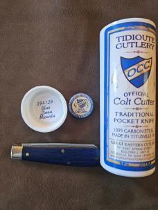 Gec 394124 Blue Linen Micarta 