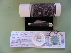 DANIELS FAMILY KNIFE BRANDS-TITUSVILLE CUTLERY-ROOSTER COMB PROTO BOG OAK