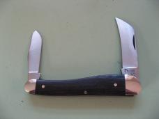   DANIELS FAMILY KNIFE BRANDS-TITUSVILLE CUTLERY-ROOSTER COMB PROTO BOG OAK