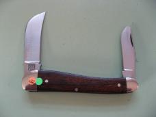   DANIELS FAMILY KNIFE BRANDS-TITUSVILLE CUTLERY-ROOSTER COMB PROTO COCOBOLO WOOD