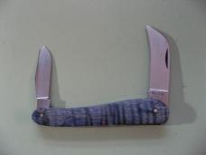   DANIELS FAMILY KNIFE BRANDS-TITUSVILLE CUTLERY-ROOSTER COMB PROTO OLYMPIC BLUE GIRAFFE SHAD SHADOW