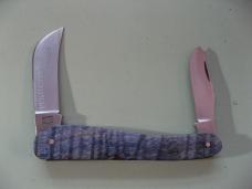   DANIELS FAMILY KNIFE BRANDS-TITUSVILLE CUTLERY-ROOSTER COMB PROTO OLYMPIC BLUE GIRAFFE SHAD SHADOW