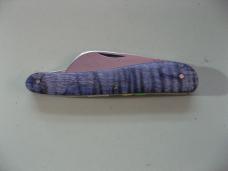   DANIELS FAMILY KNIFE BRANDS-TITUSVILLE CUTLERY-ROOSTER COMB PROTO OLYMPIC BLUE GIRAFFE SHAD SHADOW
