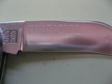   DANIELS FAMILY KNIFE BRANDS-TITUSVILLE CUTLERY-ROOSTER COMB PROTO BLUE MAPLE BURL SHADOW