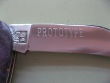   DANIELS FAMILY KNIFE BRANDS-TITUSVILLE CUTLERY-ROOSTER COMB PROTO PURPLE BURL SHADOW