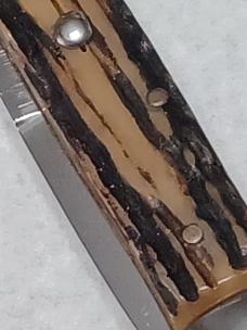 11" Vintage Stiletto Italy Stag. Rare kit knife. 