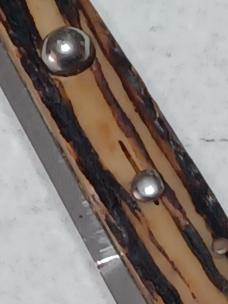 11" Vintage Stiletto Italy Stag. Rare kit knife. 