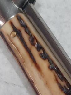 11" Vintage Stiletto Italy Stag. Rare kit knife. 