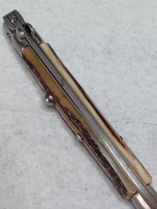 11" Vintage Stiletto Italy Stag. Rare kit knife. 