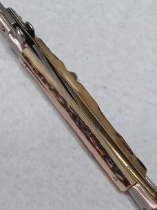 11" Vintage Stiletto Italy Stag. Rare kit knife. 