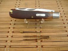 SCHRADE OLD TIMER 96OT BEARHEAD TRAPPER VINTAGE NOS USA MADE HIGH CARBON STEEL MINT POCKET KNIFE 