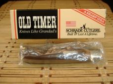 SCHRADE OLD TIMER 96OT BEARHEAD TRAPPER VINTAGE NOS USA MADE HIGH CARBON STEEL MINT POCKET KNIFE 