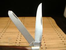 SCHRADE OLD TIMER 96OT BEARHEAD TRAPPER VINTAGE NOS USA MADE HIGH CARBON STEEL MINT POCKET KNIFE 
