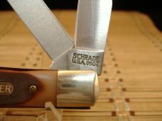 SCHRADE OLD TIMER 96OT BEARHEAD TRAPPER VINTAGE NOS USA MADE HIGH CARBON STEEL MINT POCKET KNIFE 