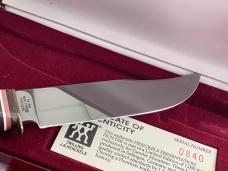 J A Henckels Fixed Blade Hunter Knife -Great Stag Handles -Gold Blade Etch #840 of 1000