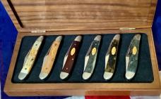 Case xx 1992 Peanut Set In a Wood Display -NOS and M/NM