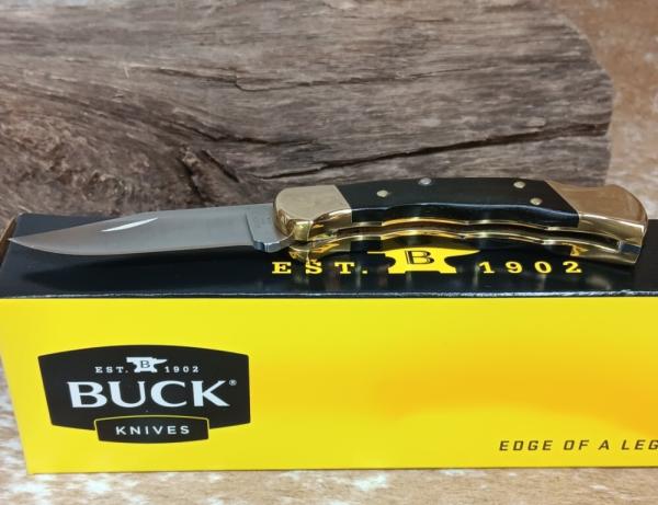 New 2024 Buck USA 112 Ranger Finger Groove 0112BRFSG-B Folding Hunter