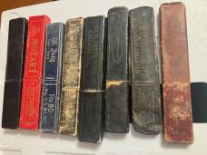 9 OLD STRAIGHT RAZOR BOXES