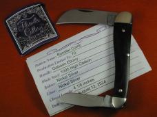 Titusville Cutlery 2024 Smooth Gabon Ebony Wood Rooster Comb Farmer Knife Rare 1 of 70 COA USA 5