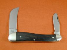 Titusville Cutlery 2024 Smooth Gabon Ebony Wood Rooster Comb Farmer Knife Rare 1 of 70 COA USA 5