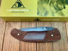 Lone Wolf Blackfoot Cocobolo CPM-S30V Steel Partial Serrated USA Made 