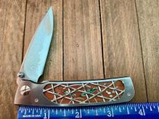 Mcusta Custom Premier Series Abalone Inlay in Wood 33 Layer San Mai Damascus VG-10 Seki Japan