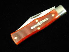 Great Eastern Cutlery GEC Burnt Orange Sawcut Bone 22 Magnum Knife 221124 NIT Clip Blade