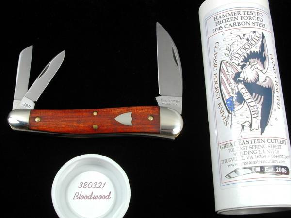 Great Eastern Cutlery GEC Bloodwood English Whittler Knife 380321 NIT 1 of 847 USA Made Great Eastern Cutlery GEC Bloodwood English Whittler Knife 380321 NIT 1 of 847 USA Made