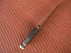 Vintage Fixed Blade Hunting Knife With Leather Sheath