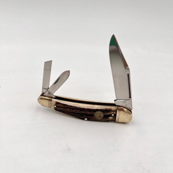 Hen & Rooster Humpback Whittler Stag 3 blade (22)
