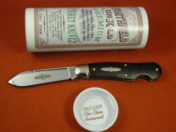 Great Eastern Cutlery GEC Che Chen Rosewood Easy Open Dogleg Jack Knife 1 of 298 NIT 562123EO USA Great Eastern Cutlery GEC Che Chen Rosewood Easy Open Dogleg Jack Knife 1 of 298 NIT 562123EO USA
