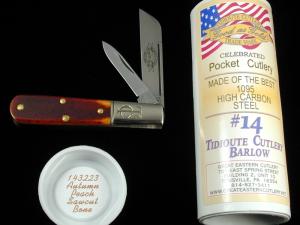 Great Eastern Cutlery GEC Autumn Peach Sawcut Bone Barlow Knife 1 of 319 NIT 143223 Made in USA