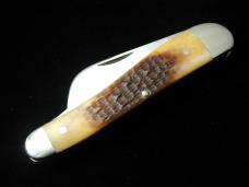 Titusville Cutlery Iron Furnace Jigged Bone Rooster Comb Farmer Knife 1 of 70 COA USA Made 2024