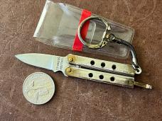 3 Vintage Mini Keychain Balisong Butterfly Knives