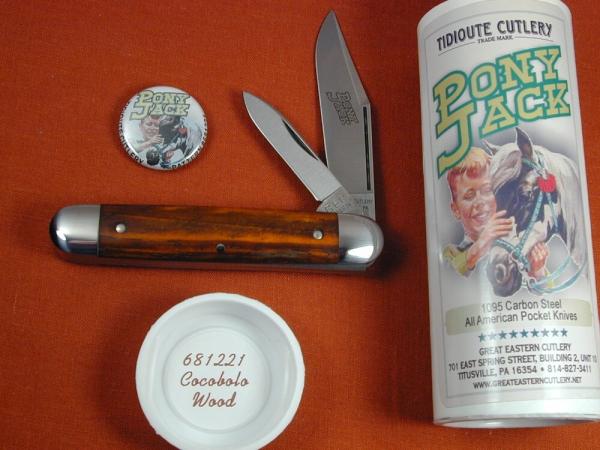 Great Eastern Cutlery GEC Smooth Cocobolo Wood Pony Jack Knife NIT 681221 Made In USA Great Eastern Cutlery GEC Smooth Cocobolo Wood Pony Jack Knife NIT 681221 Made In USA