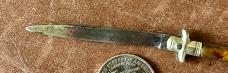 Mini Antique Chatellerault Folding Knife, Tortoise Shell, France