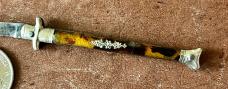 Mini Antique Chatellerault Folding Knife, Tortoise Shell, France
