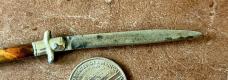 Mini Antique Chatellerault Folding Knife, Tortoise Shell, France