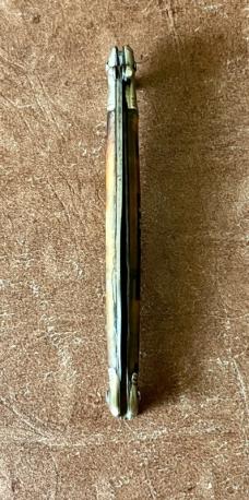 Mini Antique Chatellerault Folding Knife, Tortoise Shell, France