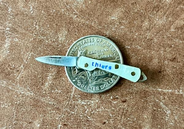 Mini Vendetta Tourist Folding Knife, Imitation Mother of Pearl, France Mini Vendetta Tourist Folding Knife, Imitation Mother of Pearl, France