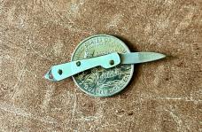 Mini Vendetta Tourist Folding Knife, Imitation Mother of Pearl, France